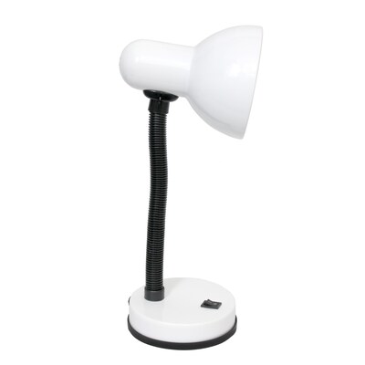 Simple Designs LED Desk Lamp, 14.25", White Metal, 12/Pack (LD1003-WHT-12PK)