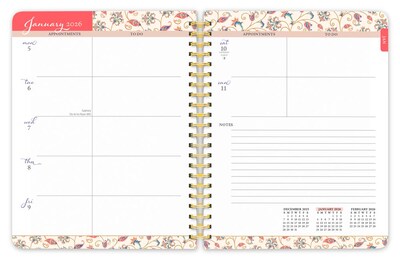 2026 BrownTrout Tuscan Delight 6.5" x 7.75" Weekly Planner (9798330706013)