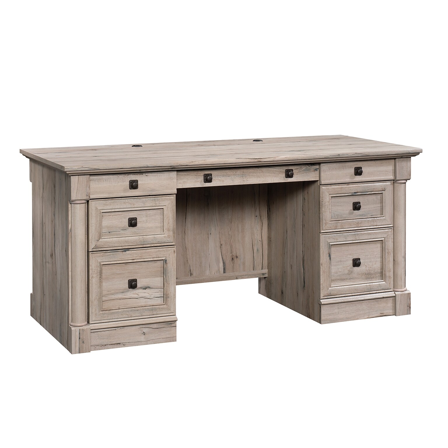 Sauder Palladia 65W Executive Desk, Split Oak (424809)