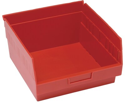 Quantum Storage Store More 6" Shelf Bin, Red (QSB209RD)
