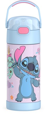 Thermos FUNtainer Stitch Stainless Steel Vacuum Insulated Water Bottle, 12 oz. (F4106SI6ST)
