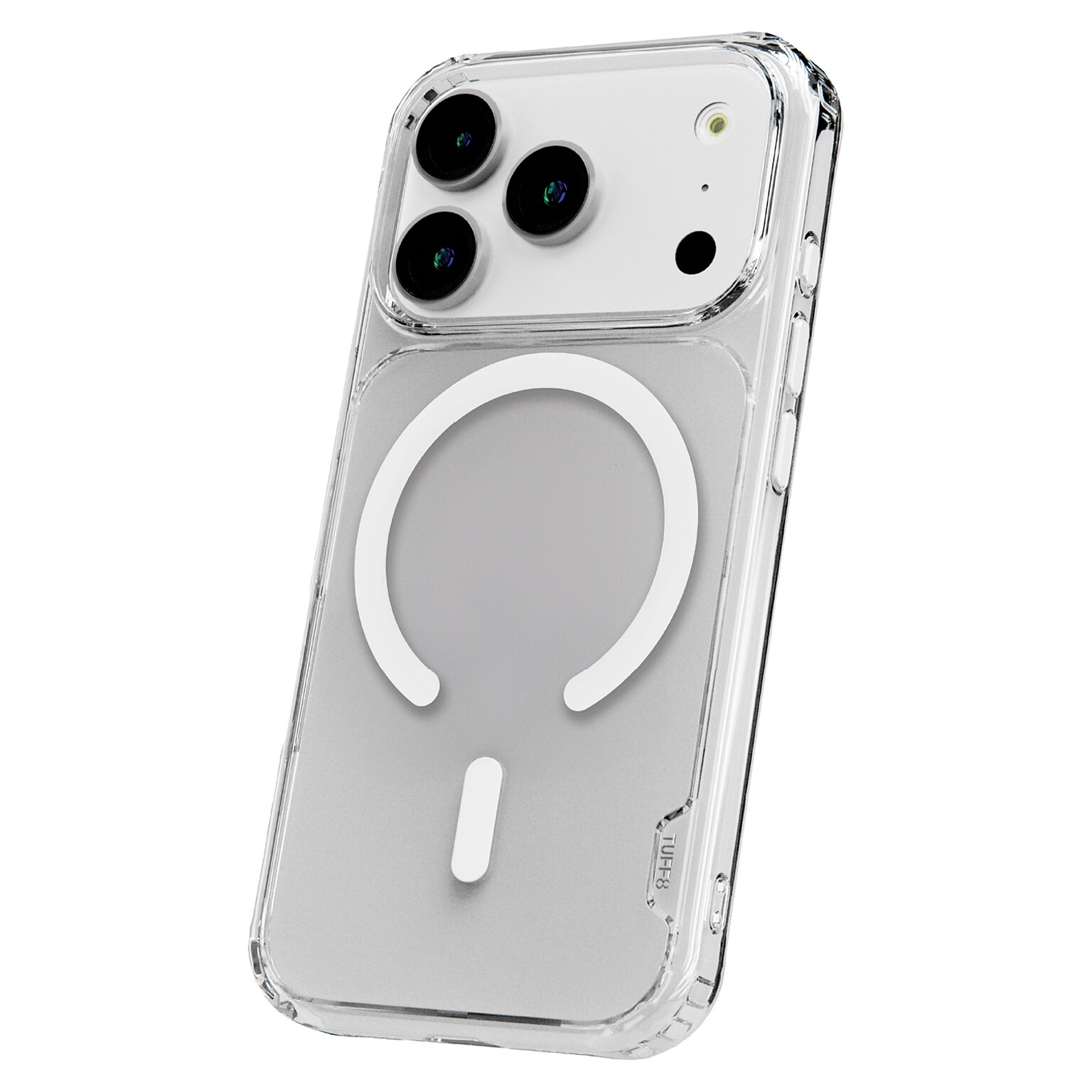 TUFF8 MagSafe Phone Case for iPhone 18 Pro, Shock Absorbing, Clear (T8M-IP1803)