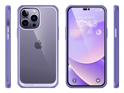 SupCase Unicorn Beetle Deep Purple Slim Case for iPhone 14 Pro Max (SUP-iPhone2022Pro-6.7-UBStyle-Mauve)