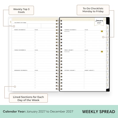 2027 Blue Sky Day Designer 5 x 8 Weekly & Monthly Planner (161655)