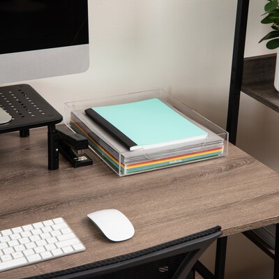 Mind Reader Acrylic Desk Tray, Clear (ATRAY-CLR)