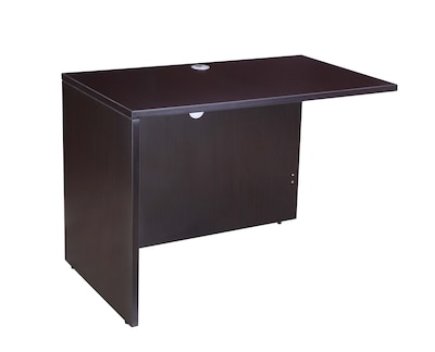 Boss Office Products 66" L-Shaped Desk with 2 File Pedestals, Mocha (GROUPA21-MOC)