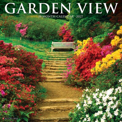2027 Willow Creek Garden View 12 x 12 Monthly Wall Calendar, Assorted Colors (60339)