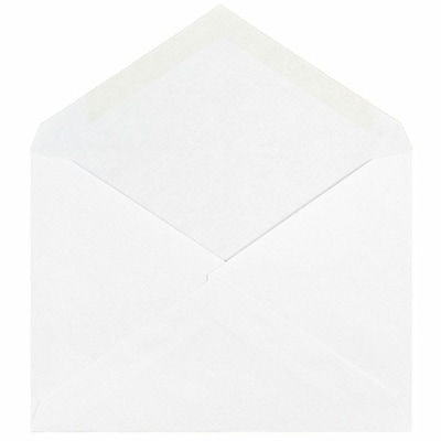 JAM Paper A2 Booklet Envelope 4 3/8 x 5 3/4, White, 100/Pack (4023206d)