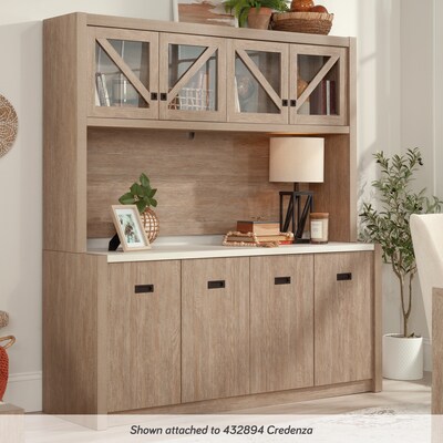 Sauder Dixon City 66"W Desktop Hutch, Brushed Oak (432895)