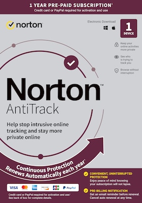 Norton AntiTrack for 1 PC, Windows, Download (21428875)