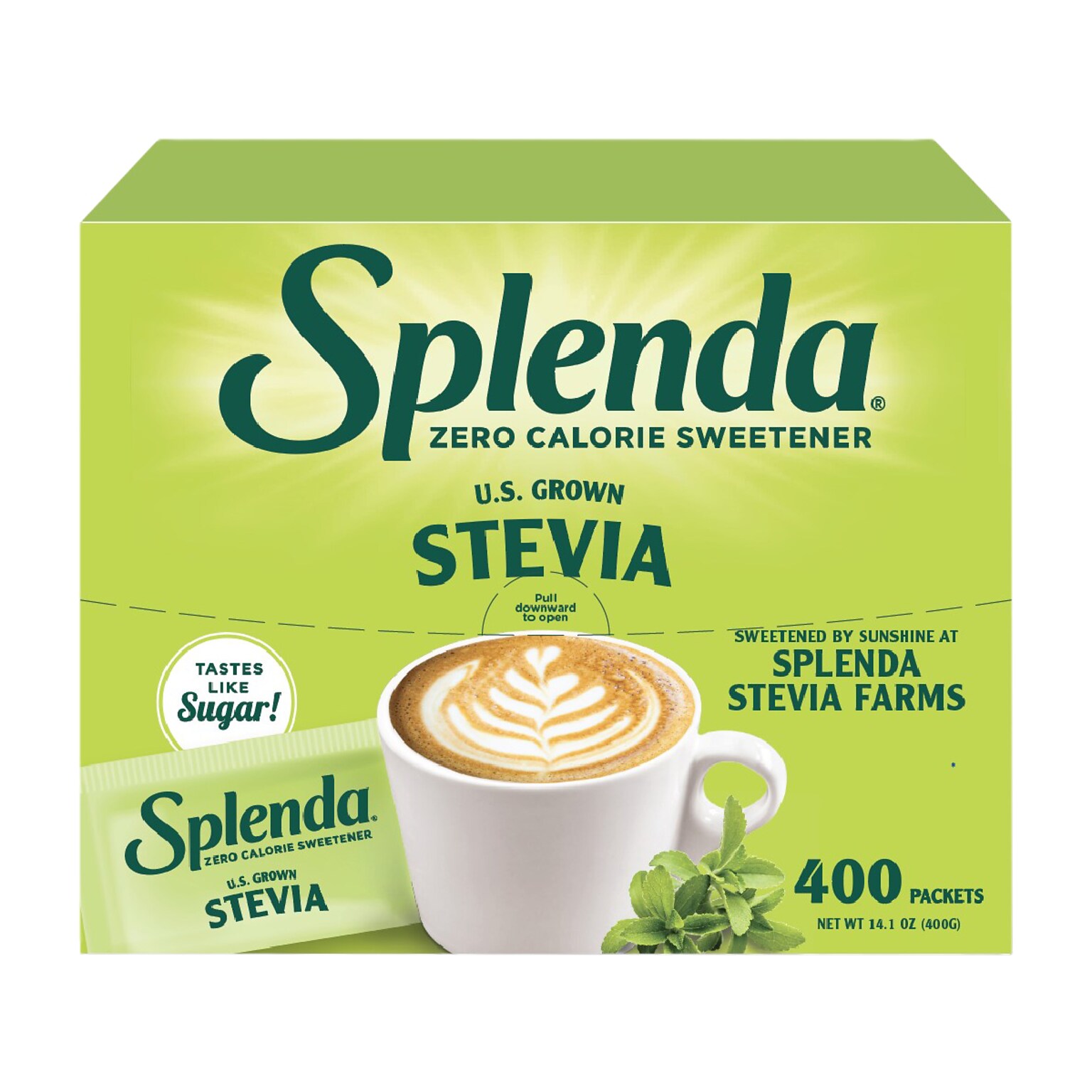 Splenda Stevia Sweetener Packet, 400/Box (SP21700410)