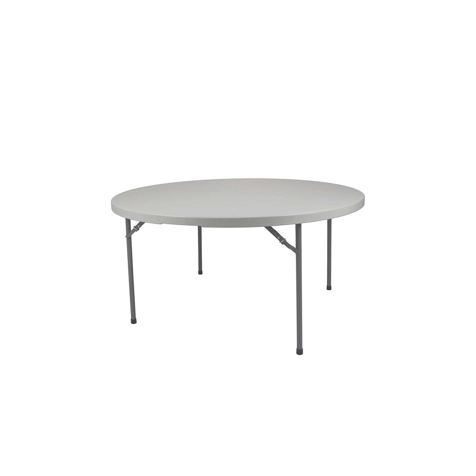 National Public Seating CMFIH Series 48 Round Fold-In-Half Folding Table, Grey (CMFIH48R)