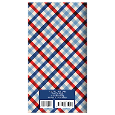 2027 TF Publishing American Flag 3.5" x 6.5"  Monthly Standard Planner, Paperboard Cover, Multicolored (27-7028)