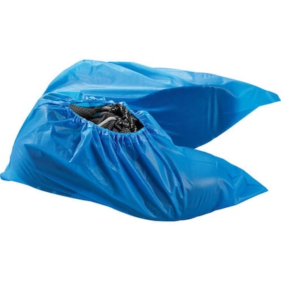 Global Industrial Water Resistant Disposable Shoe Covers, Size 6-11, Blue, 150 Pairs/Case (708199A)