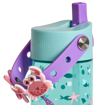 Elemental Splash Charm Plastic Water Bottle, 18 oz., Mermaid (EMLETR18MM15C)