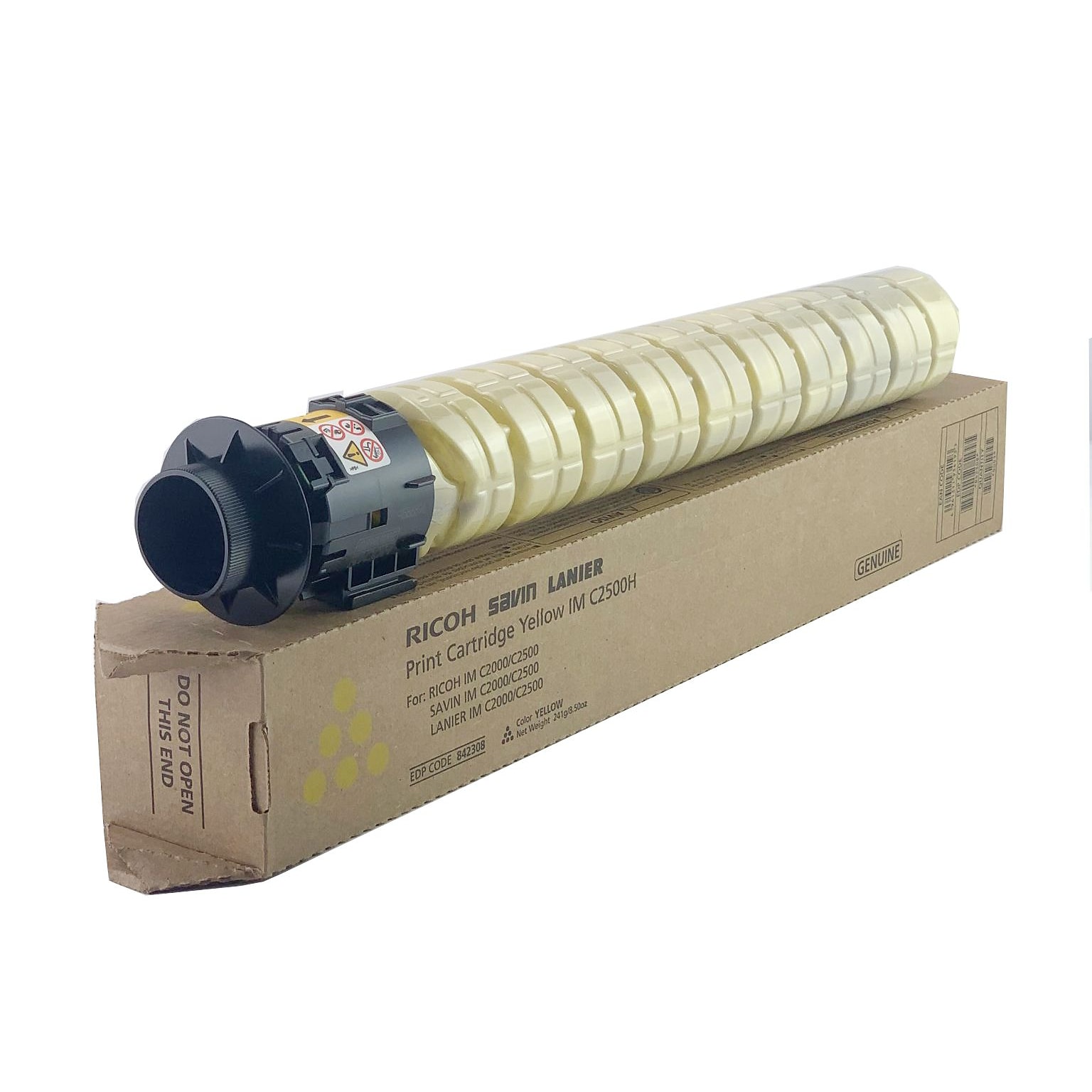 Ricoh 842308 Yellow High Yield Toner Cartridge, Prints Up to 10,500 Pages