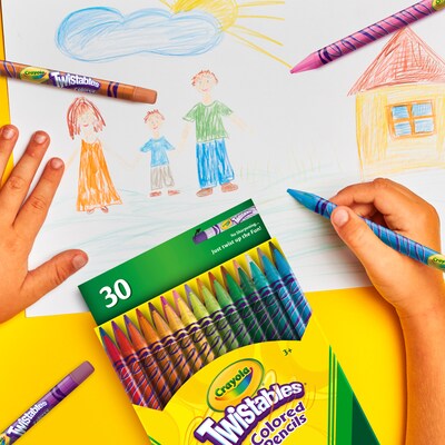 Crayola Twistables Colored Pencil Set, 30 Colors