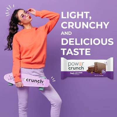 Power Crunch Triple Chocolate Protein Bar, 16.9 oz., 12 Bars/Box (XUS44274)