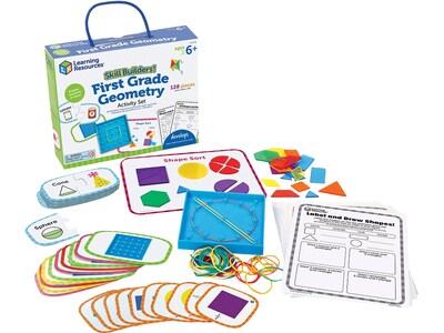 Learning Resources Skill Builders! First-Grade Geometry Activity Set (LER1239)