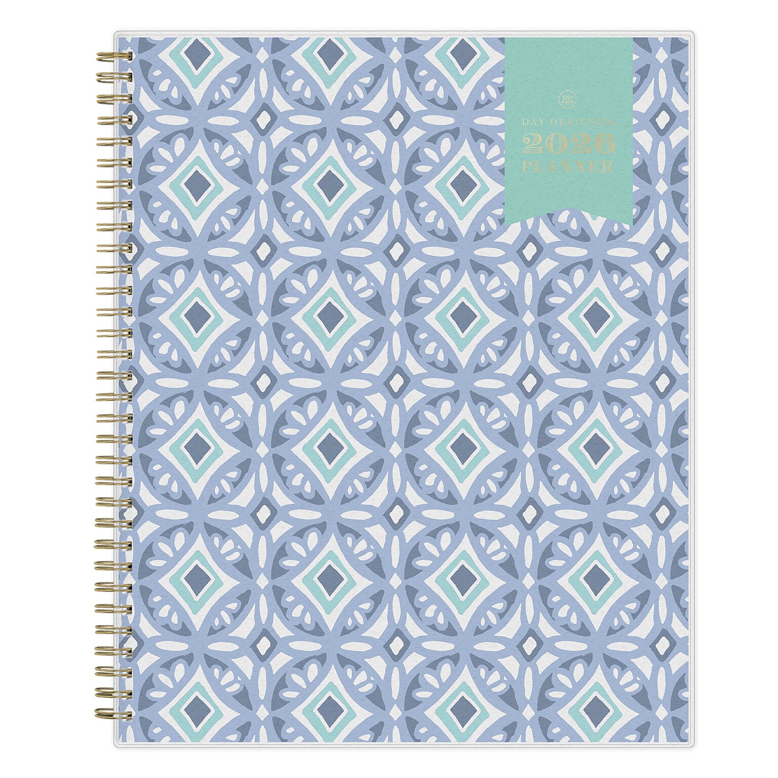 2026 Blue Sky Tile Frosted 8.5 x 11 Weekly & Monthly Personal Planner (101411-26)