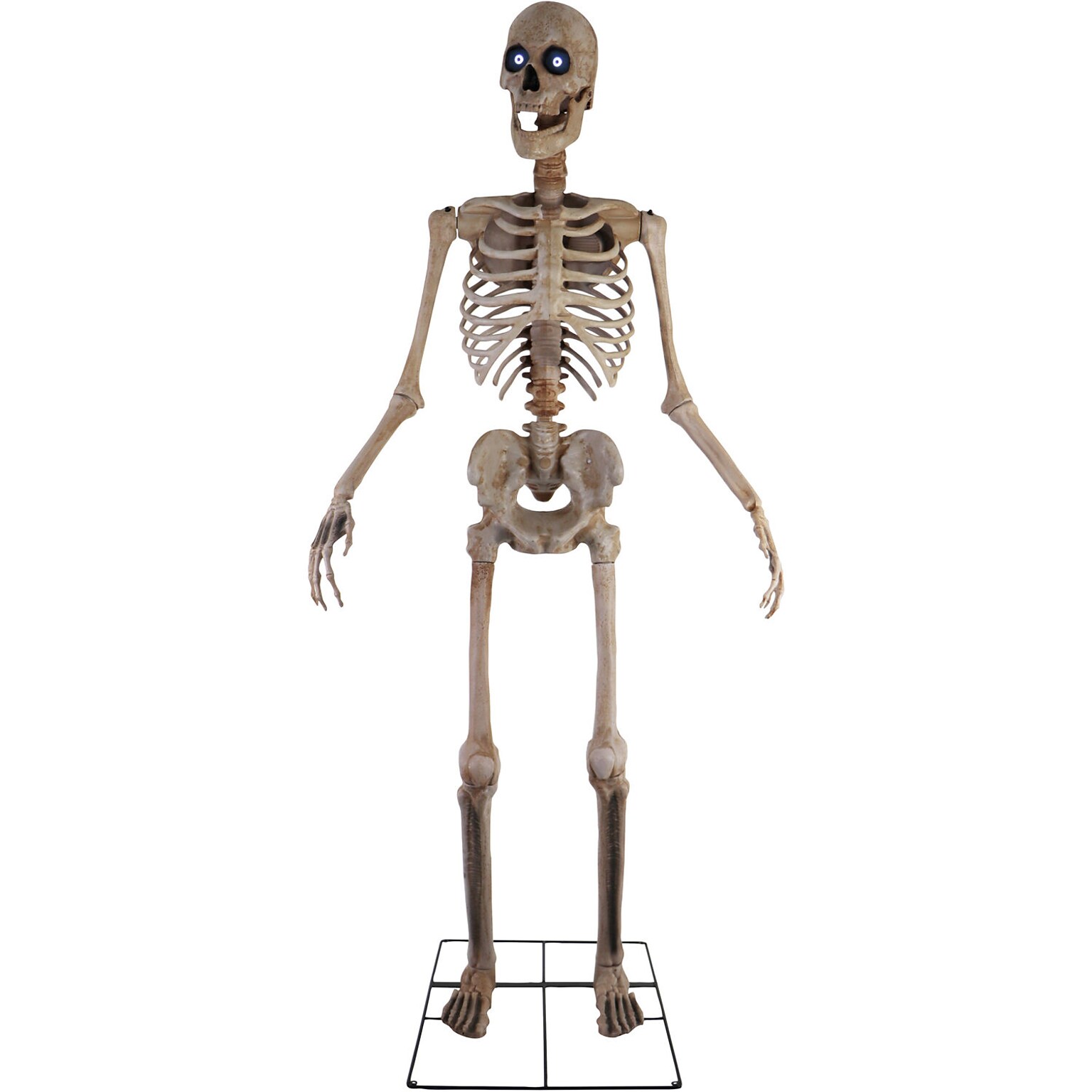 Haunted Hill Farm 8 Tall Motion-Activated Towering Skeleton (HHTWRSKEL-2FLSA)