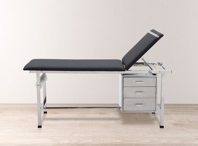 Viva Comfort Adjustable Medical Exam Table with Storage, Black (ADI996-01-DR3-BLK-MK)