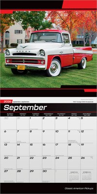 2026 BrownTrout Classic American Pickups 12" x 12" Monthly Wall Calendar (9798330701353)