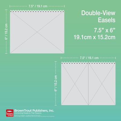 2025 BrownTrout National Parks 7.5" x 6" Monthly Double-View Easel Desk Calendar, (9781975478469)