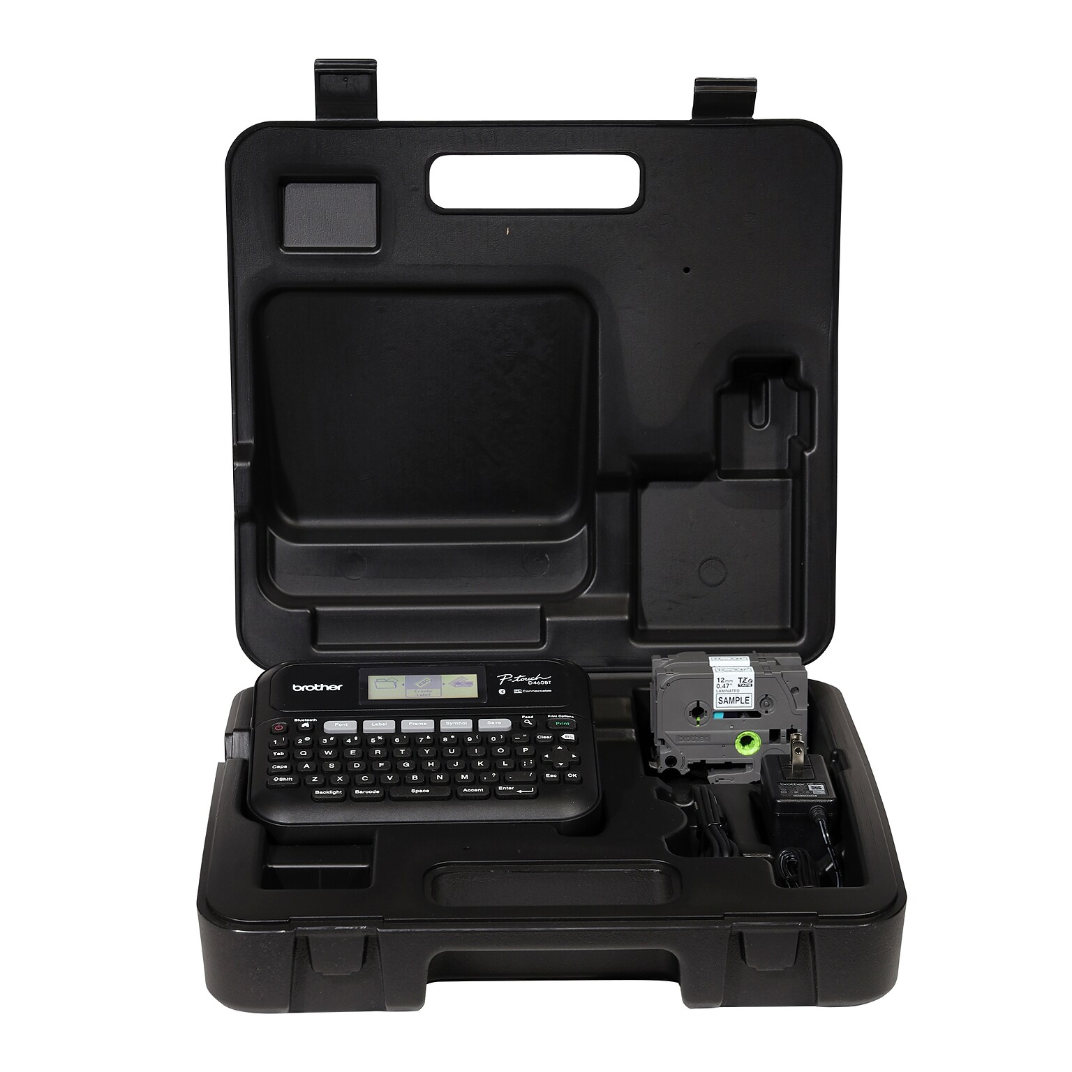 Brother P-Touch Desktop Thermal Label Maker, Black (PTD460BTVP)