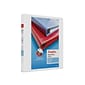 Staples Heavy Duty 1" 3-Ring View Binder, D-Ring, White (ST56262-CC)