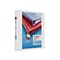 Staples Heavy Duty 1" 3-Ring View Binder, D-Ring, White (ST56262-CC)