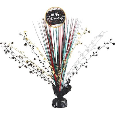 Party City Retirement Spray Table Centerpiece, Multicolored (AM111782)