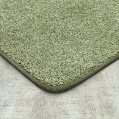Joy Carpets Endurance Polyester 12 x 6 Machine Tufted Rug, Sage (80R-11)