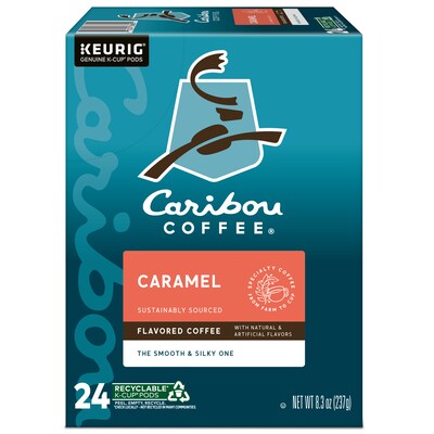 Caribou Coffee Caramel Hideaway Coffee Keurig® K-Cup® Pods, Medium Roast, 24/Box (736685)