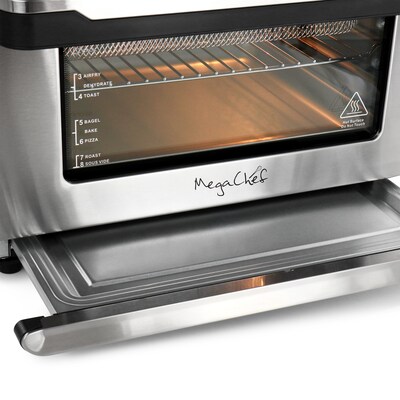 MegaChef Multi-Function 25 Liter Toaster Oven, Silver (935119480M)