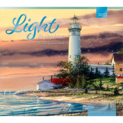 2027 BrownTrout Light the Way Home 14 x 12 Monthly Wall Calendar, Assorted Colors (9798330716036)