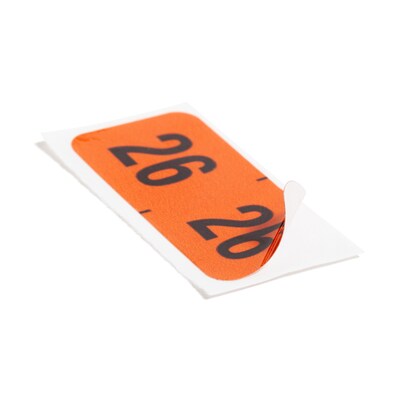 Smead ETYJ Color-Coded Year "26" Labels, 1-1/2" x 3/4", Orange, 500/Roll (68326)