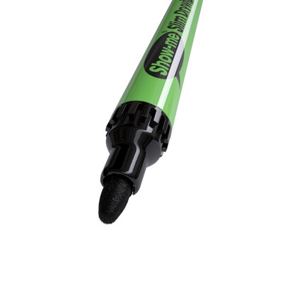 Show-me Slim Barrel Dry Erase Markers, Medium Tip, Black, 10/Pack (EPTSDP)
