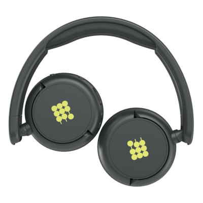 Cubitt Jr. Wireless Active Noise Canceling Over-Ear Headphones, Bluetooth, Obsidian Black (CTANCJR-1)