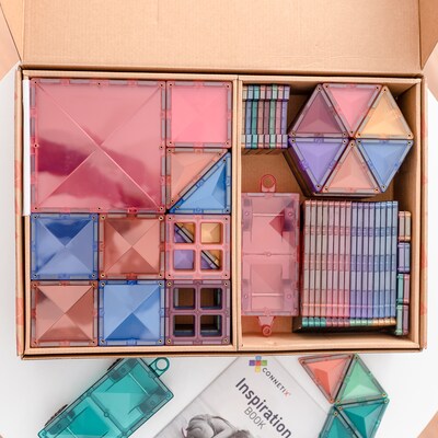 Connetix Magnetic Tiles Pastel Mega Pack, 202 Pieces (CNTP00202ME)