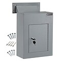 AdirOffice Large Wall Mounted Drop Box Mailbox, Gray (631-10-GRY)