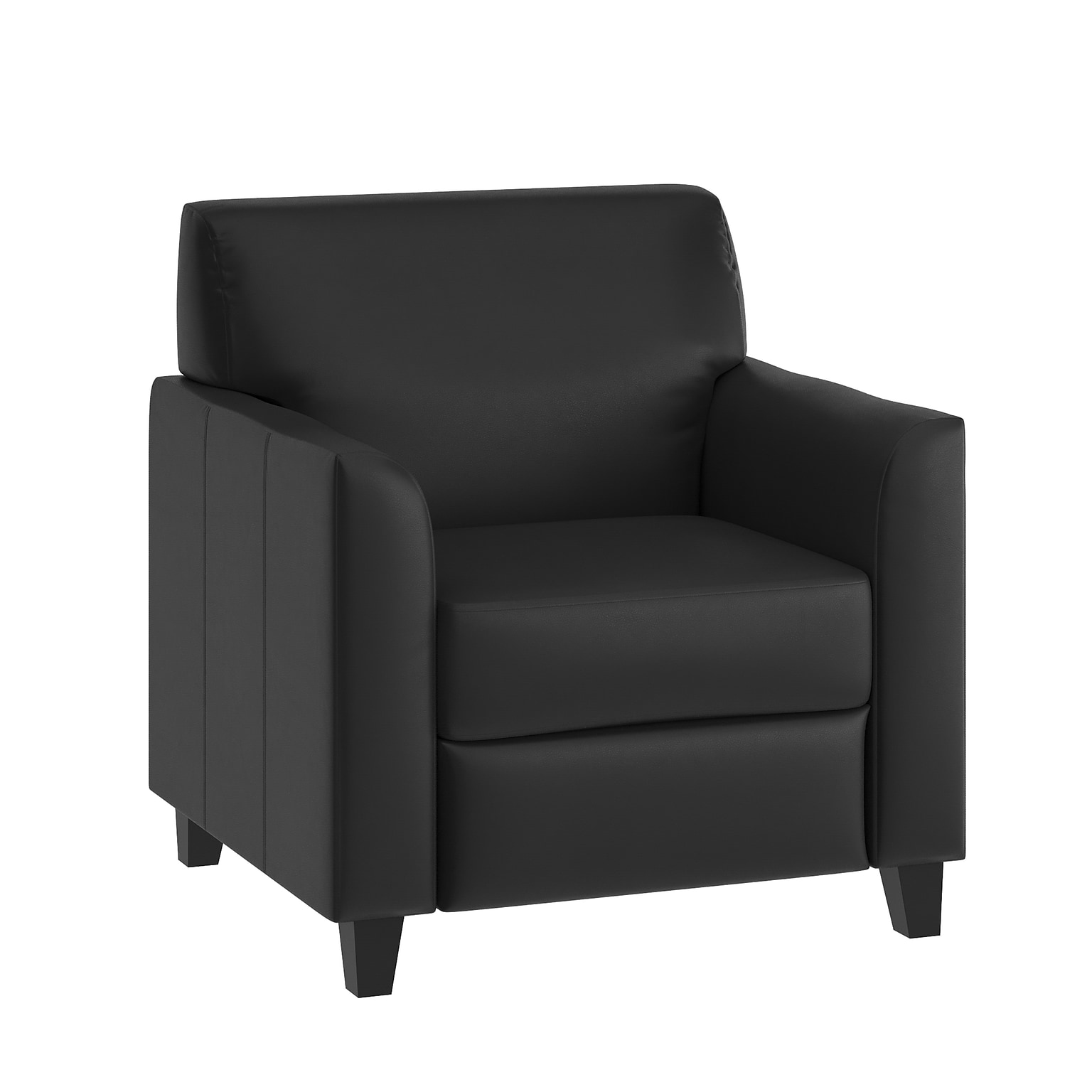 Flash Furniture Hercules Diplomat Series LeatherSoft Guest Chair, Black (BT8271BK)