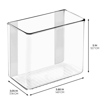 iDESIGN Adhesive Organizers, Clear, 4/Set (27817M4)