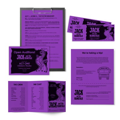 Astrobrights  8.5" x 11" Color Writing Paper, 24 lbs., Gravity Grape, 500 Sheets/Ream, 10 Reams/Carton (21961)