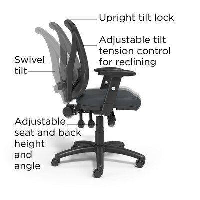 pære depositum hvad som helst Quill Brand® Carder Mesh Back Fabric Computer and Desk Chair, Black  (24115-CC) | Quill.com