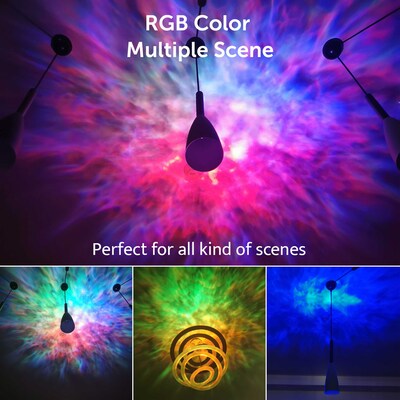 eco4life Bluetooth/Wi-Fi Smart Laser Star Projector, White (SK23)
