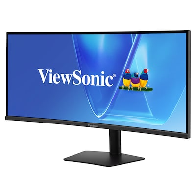 ViewSonic 34" Curved UWQHD 120Hz Monitor, Built-In Speaker, Universal Docking Station, Adjustable, HDR10, Black (VG3420C)