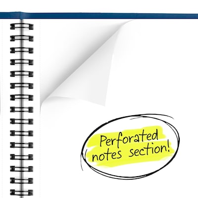 2027 AT-A-GLANCE 7" x 8.75" Monthly Planner, Faux Leather Cover, Blue (70-124-20-27)