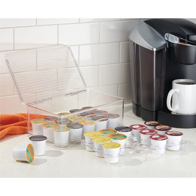 iDESIGN 29-Compartment Plastic Coffee Organizer, Clear (63630)