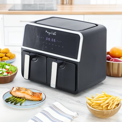 MegaChef Dual Zone Air Fryer, 4.8 Quart (938122567M)